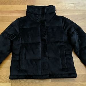 NWT Abercrombie & Fitch Mini Velvet Puffer Jacket